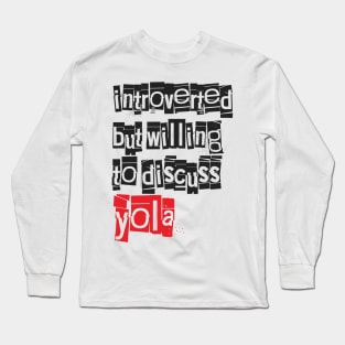 Introverted & Music-Yola Long Sleeve T-Shirt